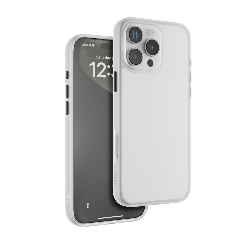 Levelo Solo Case For iPhone 16 Pro - White