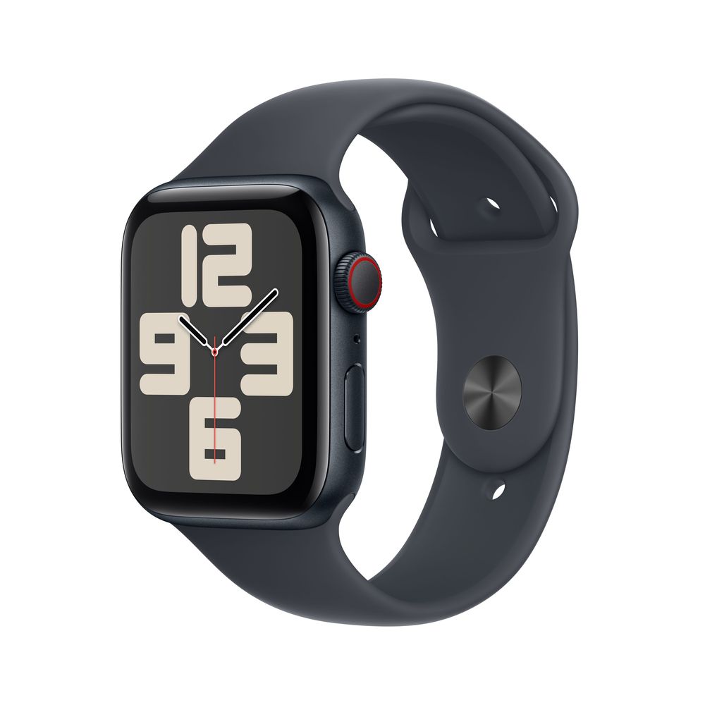 Apple Watch SE (2024) GPS + Cellular 40mm Midnight Aluminium Case with Midnight Sport Band - M/L