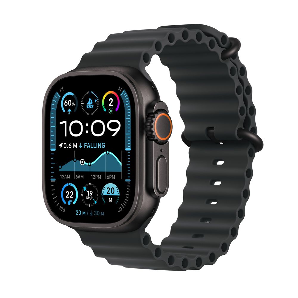 Apple Watch Ultra 2 (2024) GPS + Cellular 49mm Black Titanium Case with Black Ocean Band