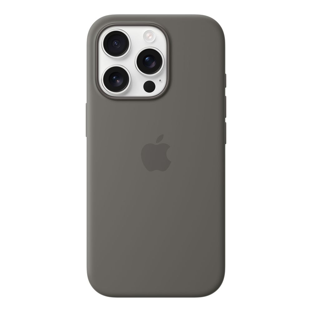 Apple iPhone 16 Pro Silicone Case with MagSafe - Stone Gray