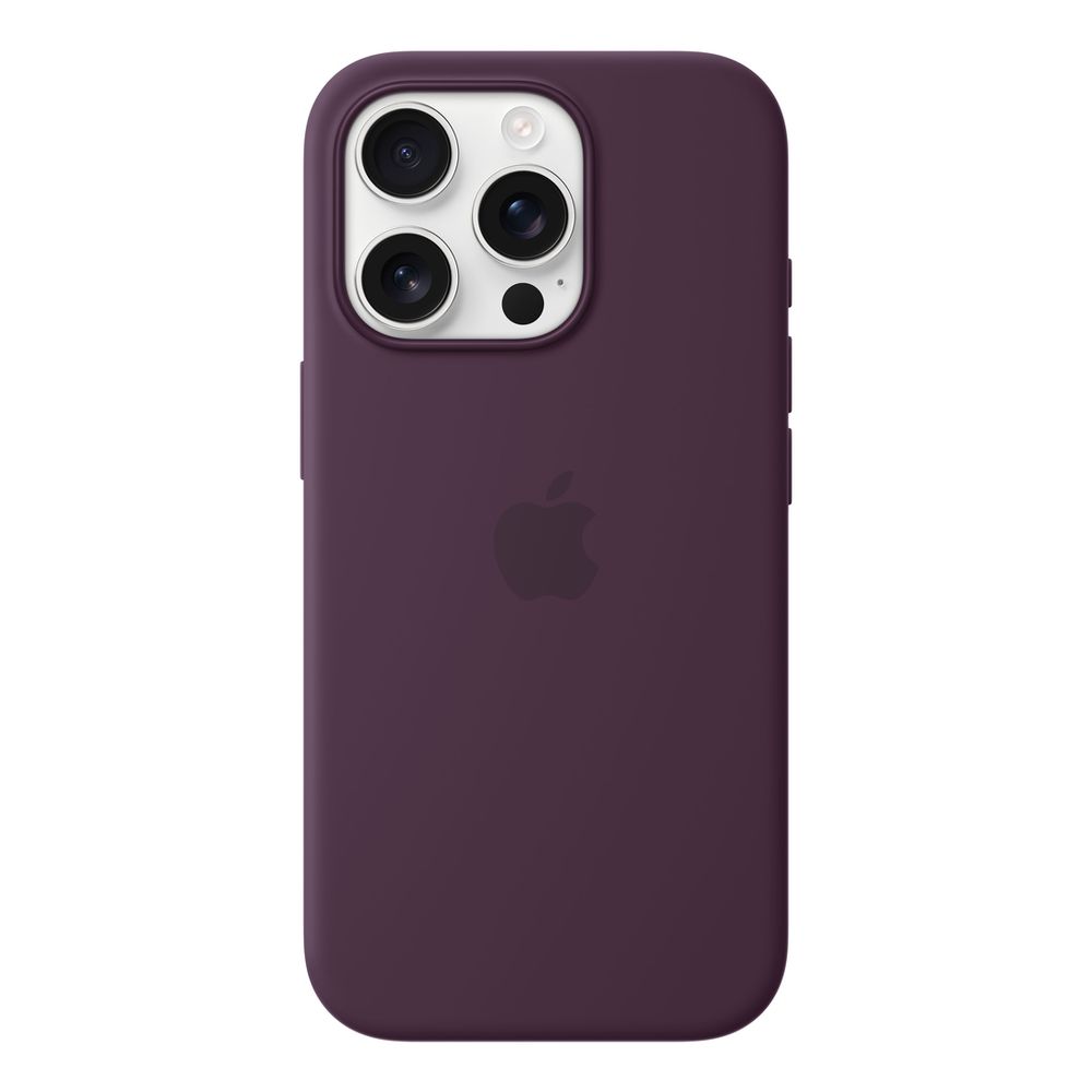 Apple iPhone 16 Pro Silicone Case with MagSafe - Plum