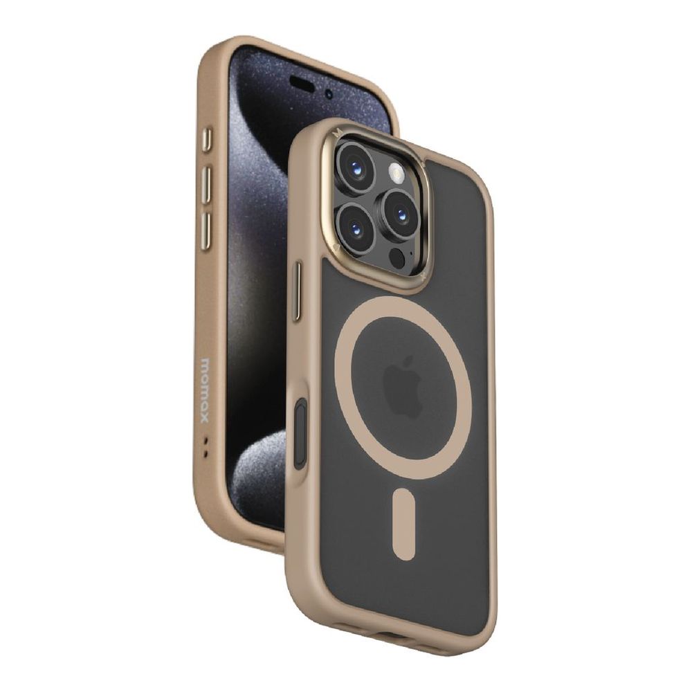 Momax Play Magnetic Case For iPhone 16 Pro Max - Rose Gold