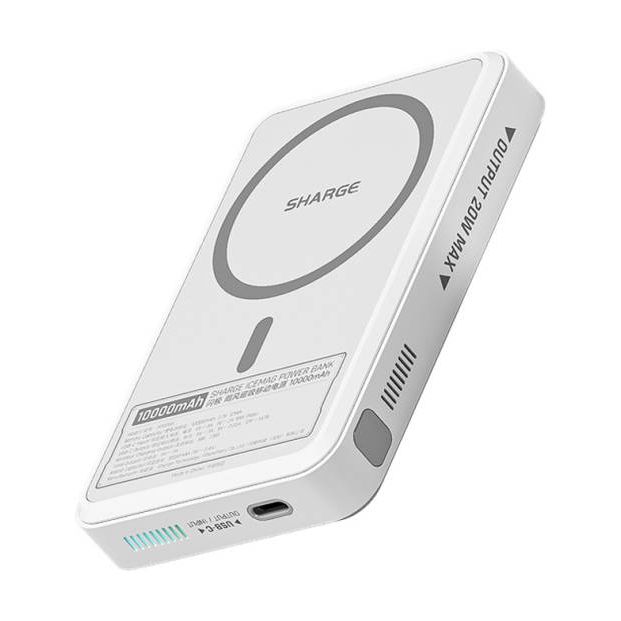 Sharge IceMag Power Bank 10000mAh With USB-C Cable