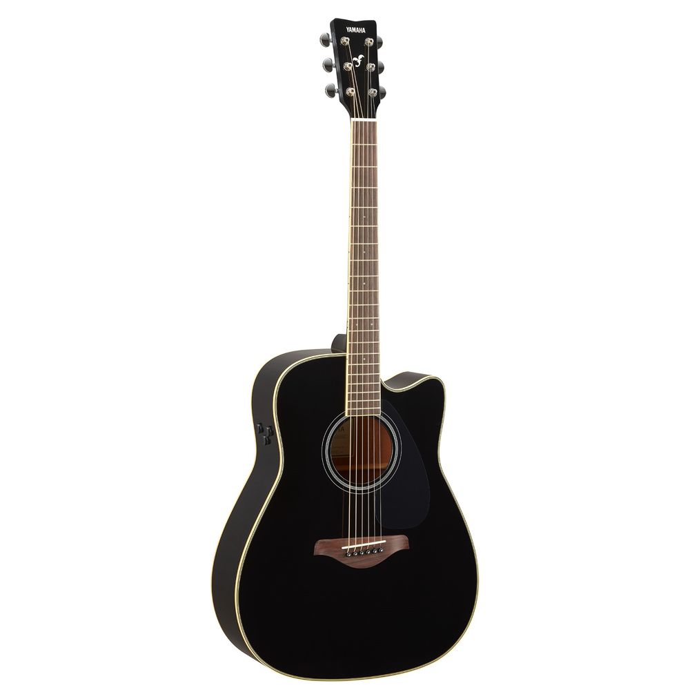 Yamaha FGC Transacoustic Dreadnought Guitar - Black