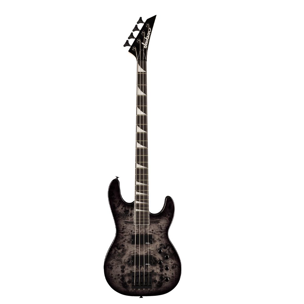 Jackson 2919097585 JS Series Concert Bass CB JS3P - Amaranth - Transparent Black