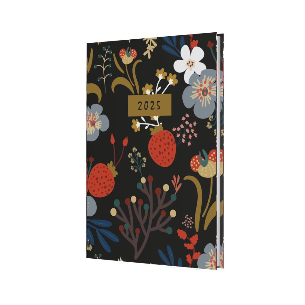 Collins Debden Enchanted 2025 A5 Planner Week To View Diary - Black