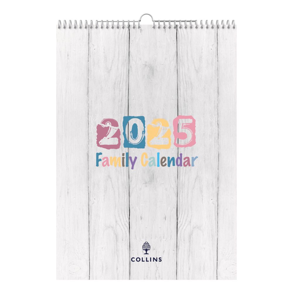 Collins Debden Brighton 2025 Family Wall Calendar