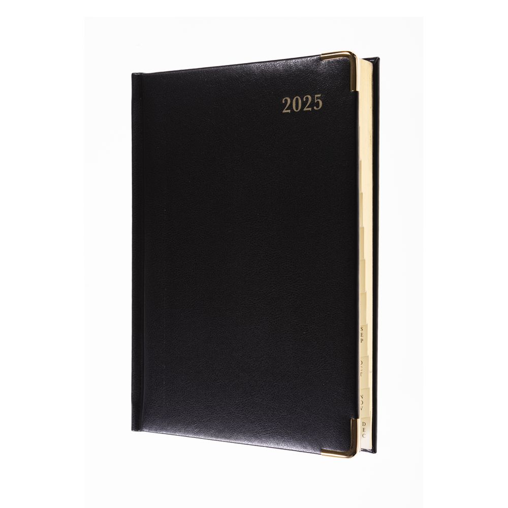 Collins Debden Classic 2025 Diary For Professionals - Compact Week To View Business Planner (With Appointments) - Black