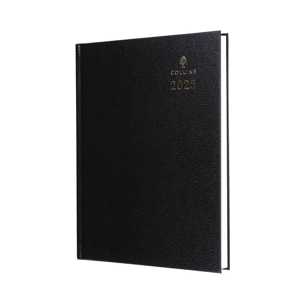 Collins Debden Standard Desk 2025 Diary For Professionals - A4 Week To View Business Diary - Black