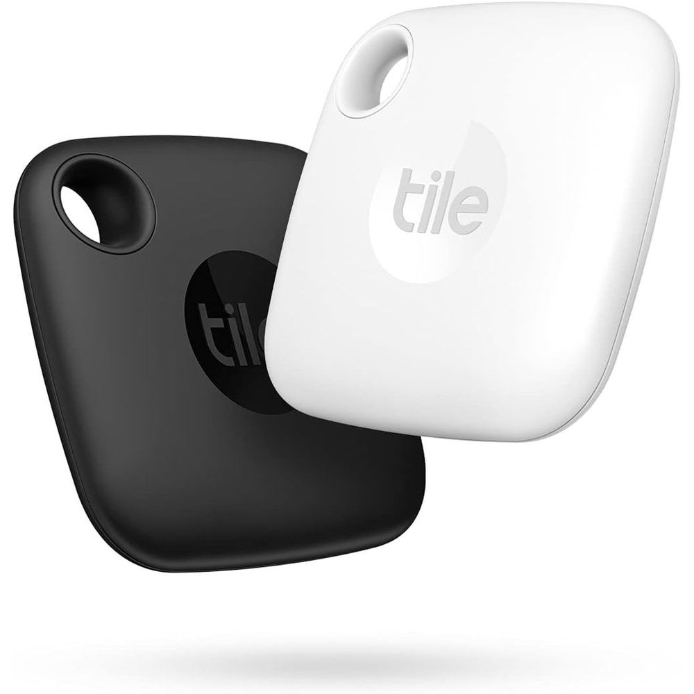 Tile Mate Bluetooth Item Tracker - Black & White (Pack of 2)