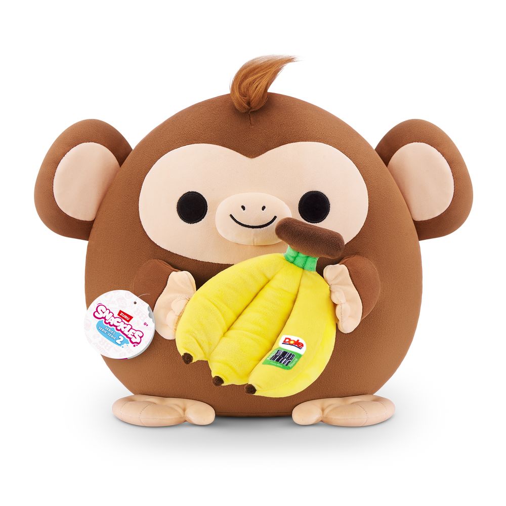 Snackles Series 2 Riko The Monkey And Dole (Banana) 16-Inch Plush Toy