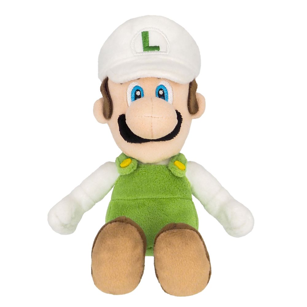 San-Ei Super Mario Fire Luigi 9-Inch Plush Toy