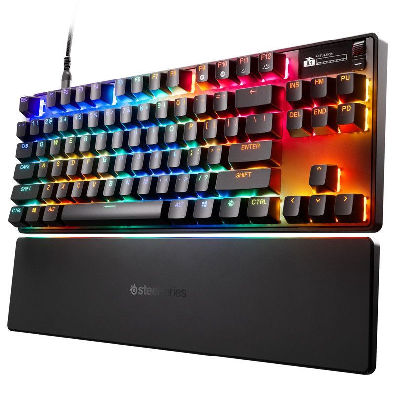 Steelseries Apex Pro Gen 3 TKL Wired Mechanical Gaming Keyboard - OmniPoint 3.0 Adjustable HyperMagnetic Switches (English Layout)