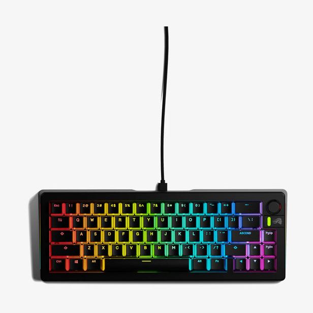 Glorious GMMK 3 65% Prebuilt Wired Gaming Keyboard Black (Arabic/English)