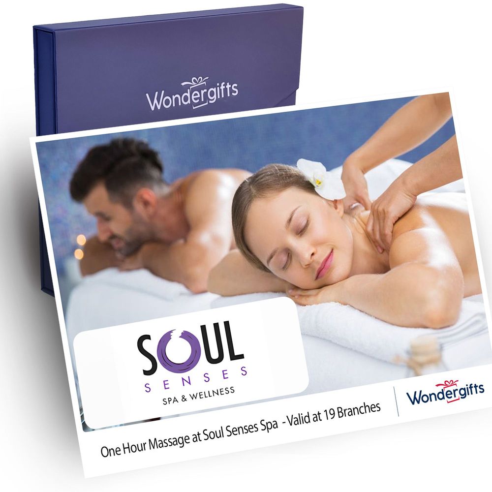 Wondergifts One-Hour Massage for Two At Soul Senses Spa And Wellness 19 Branches with Free 1 Beauty Treatment of Your Choice