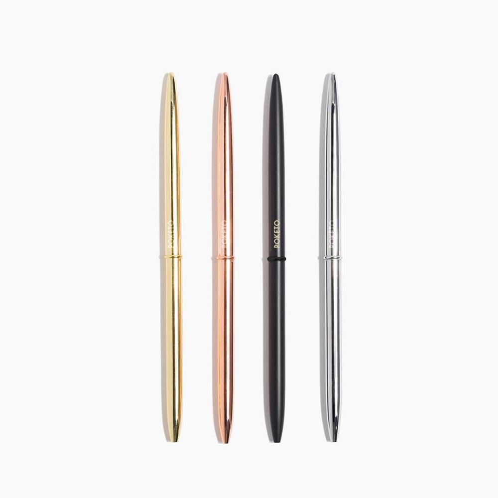 Poketo Metallic Slim Pen Set