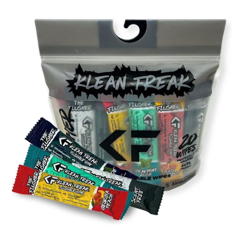 Klean Freak Mixed The Flusher Wipes (Pack Of 20)