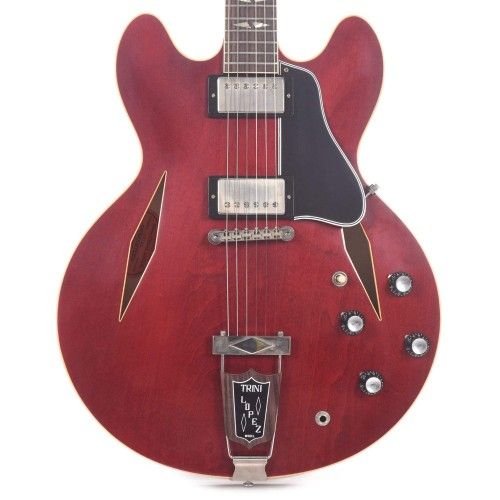 Gibson Custom Shop 64ESTLVOSCNH11964 Artist Trini Lopez Standard Reissue VOS Semi-Hollowbody Electric Guitar - 60's Cherry