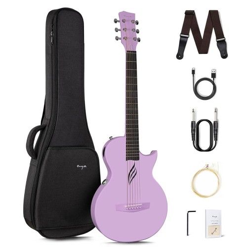 Enya Nova Go/Pl/Sp1 Carbon Fiber Acoustic-Electric Travel Guitar - Purple