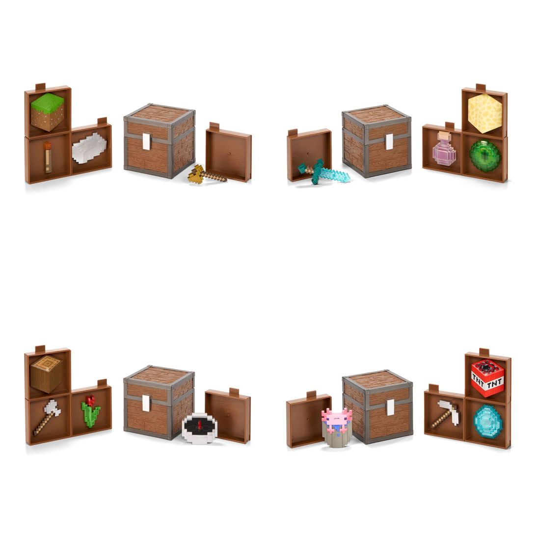 The Noble Collection Minecraft: Inventory Chest Set - The End/Plains/Forest/Caves (Assortment - Includes 1)