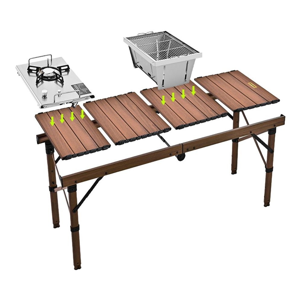 Porodo Lifestyle Grill & Gas Stove Portable Station - Brown