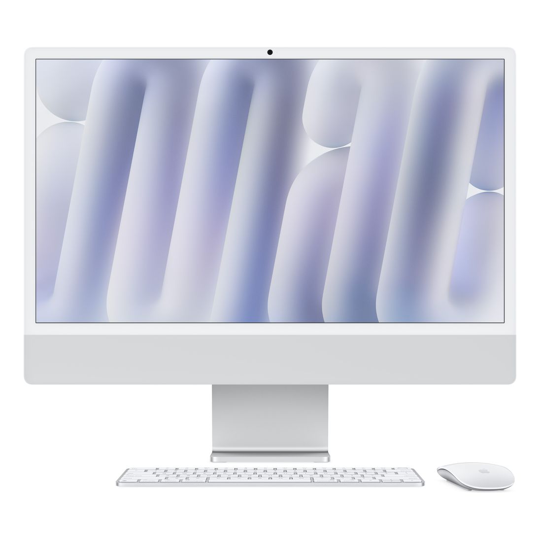 Apple 24-inch iMac with Retina 4.5K display (2024) Apple M4 chip with 10‑core CPU and 10‑core GPU / 16GB / 512GB SSD (Arabic/English) - Silver