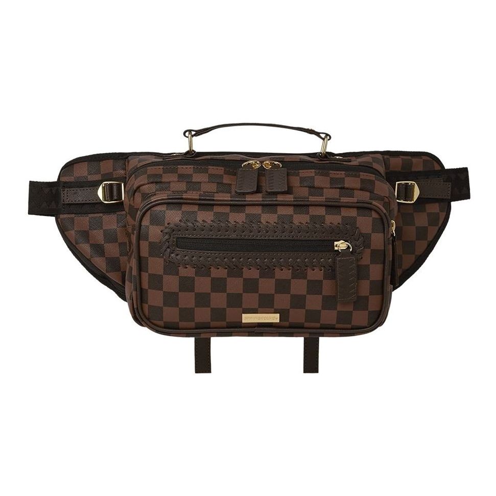 Sprayground Core Embossed Check Cargo Cross-Body