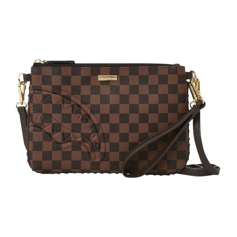 Sprayground Core Embossed Check Clutch