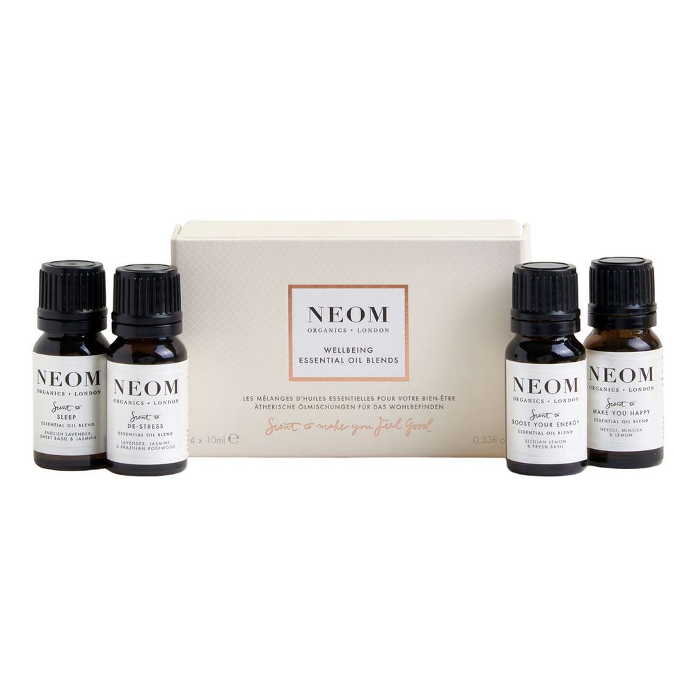 Neom Organics Wellbeing Essential Oil Blends Set (10ml) (Pack of 4)