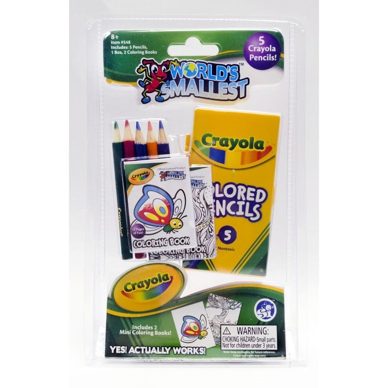 World's Smallest Crayola Color Pencil/Coloring Book Set