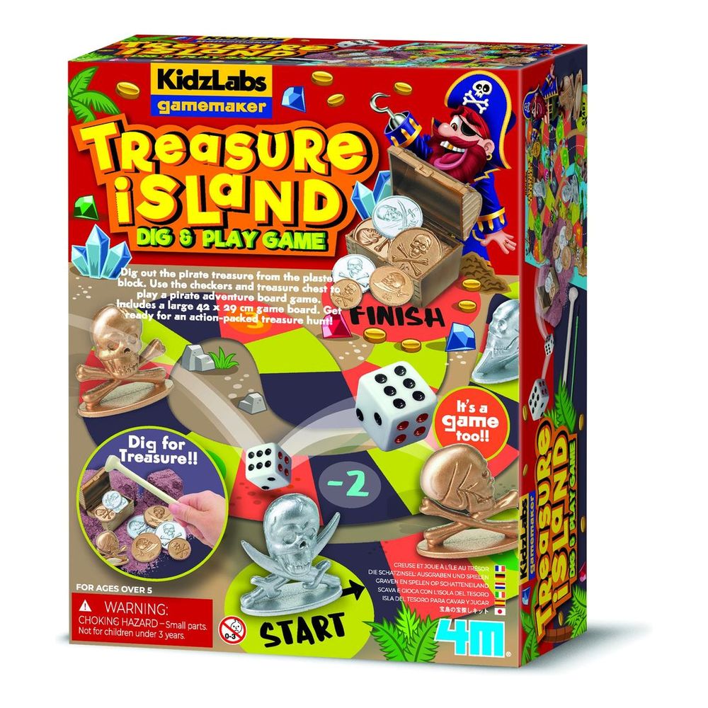 Shop for 4M Treasure Island Dig & Play Game | Virgin Megastore Bahrain