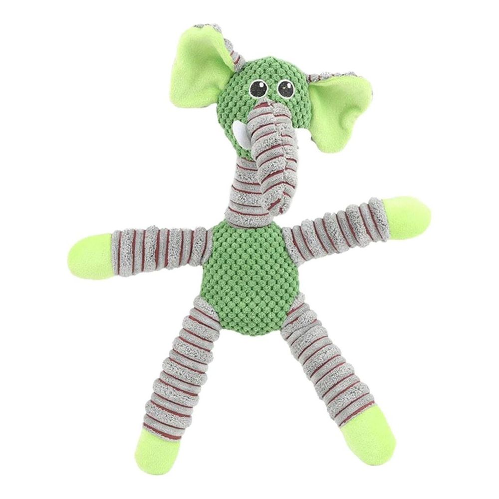 Nutrapet Plush Pet Squeakz Tigger/Ely/Giraffe Dog Toy - Multicolor & Design (Includes 1)