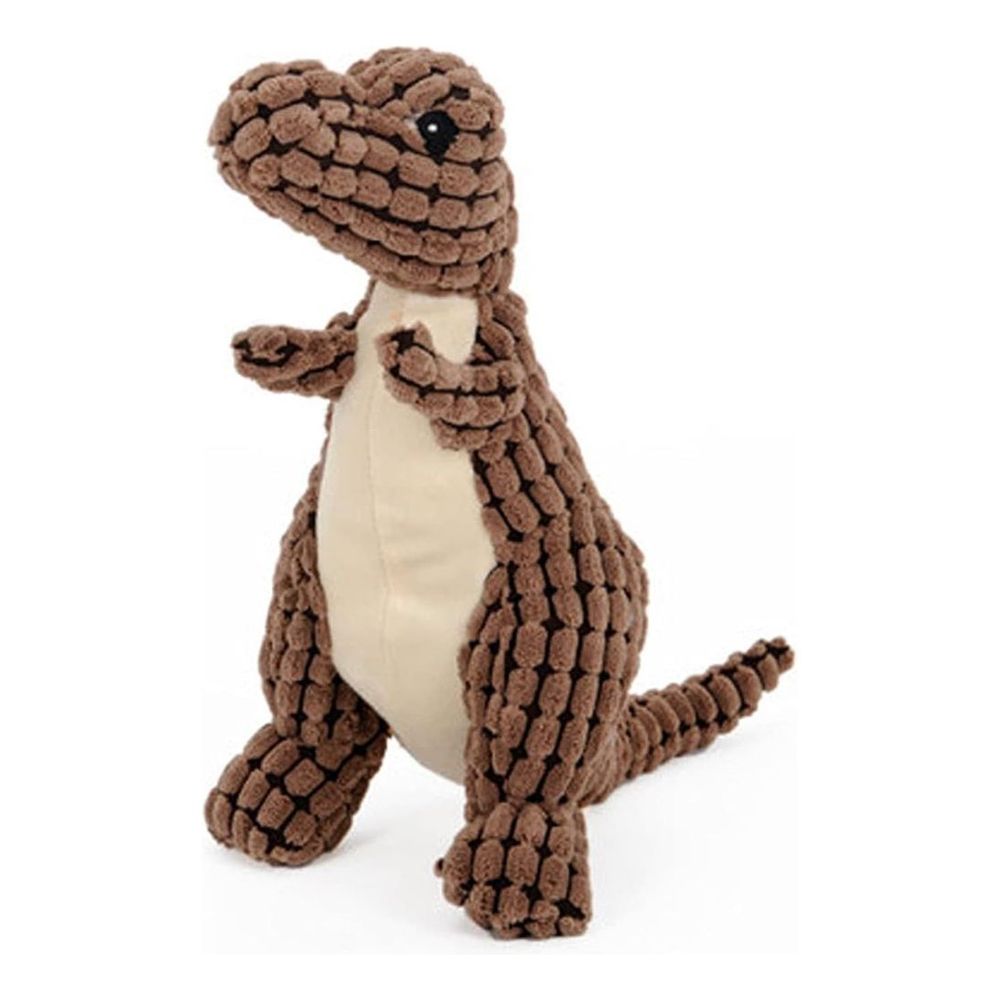 Nutrapet Plush Pet Dinosaur Dog Toy - Multicolor - Multicolor (Includes 1)