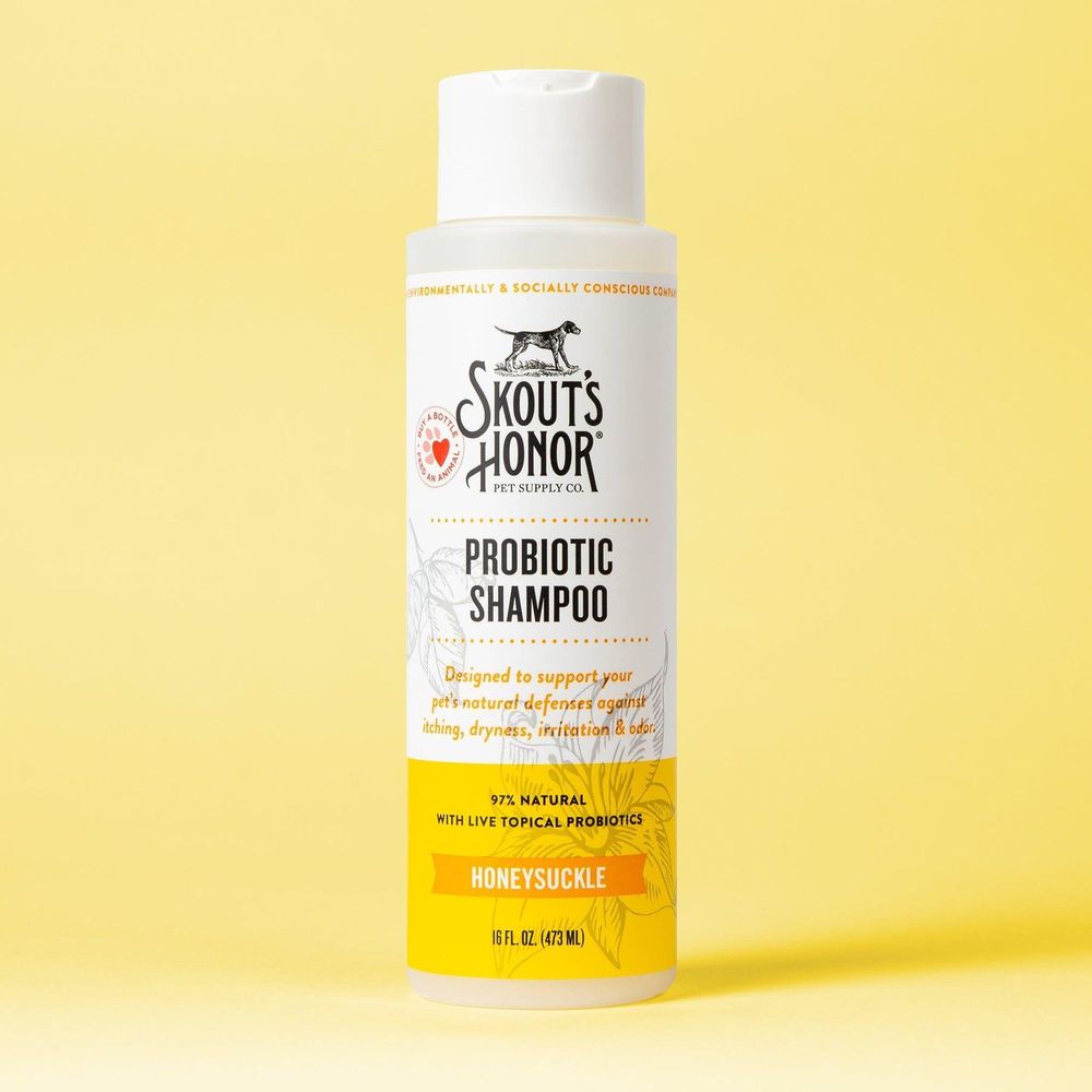 Skouts Honor Probiotic Dog Shampoo - Honeysuckle 475 ml