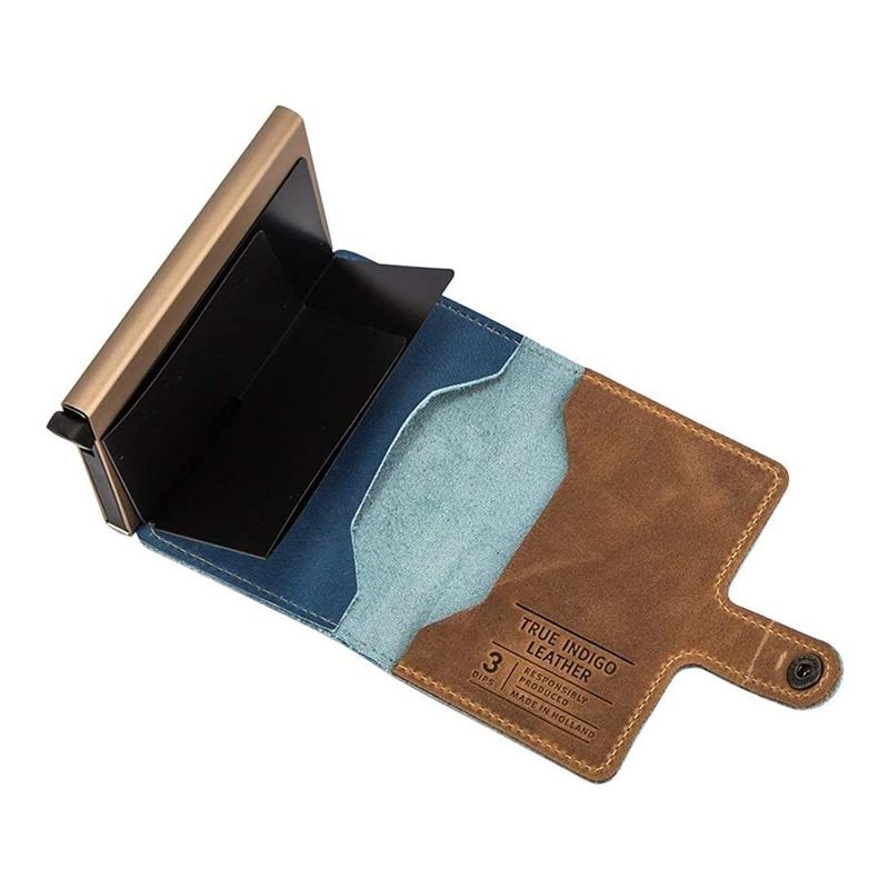 Secrid Miniwallet - Indigo 3 Leather - Sand