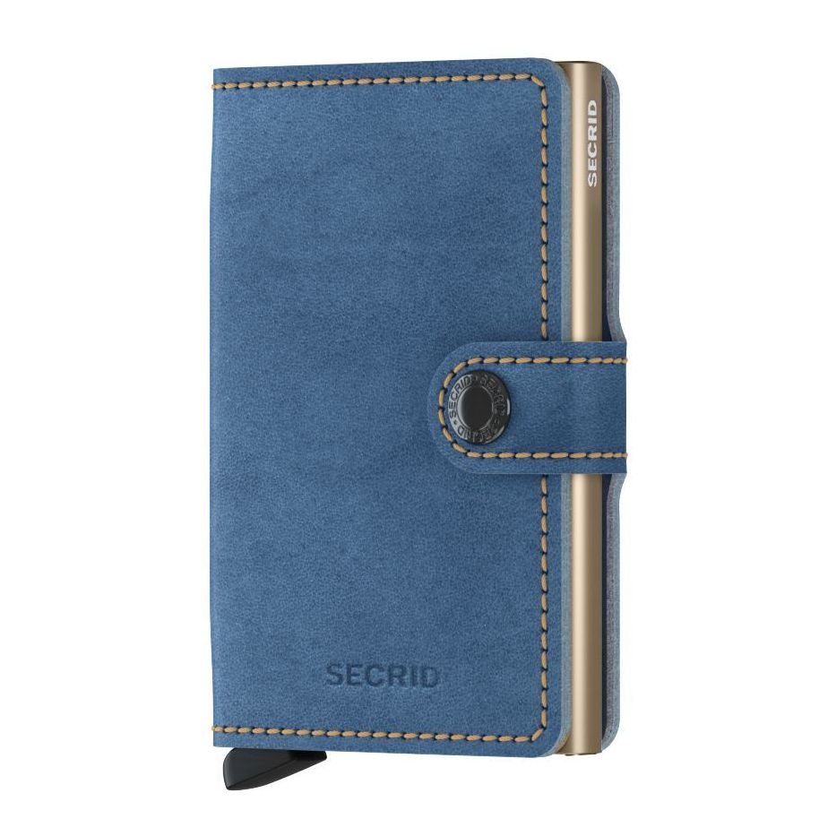 Secrid Miniwallet - Indigo 3 Leather - Sand