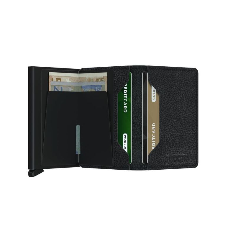 Secrid Slimwallet - Vegetable Tanned Leather - Black/Black