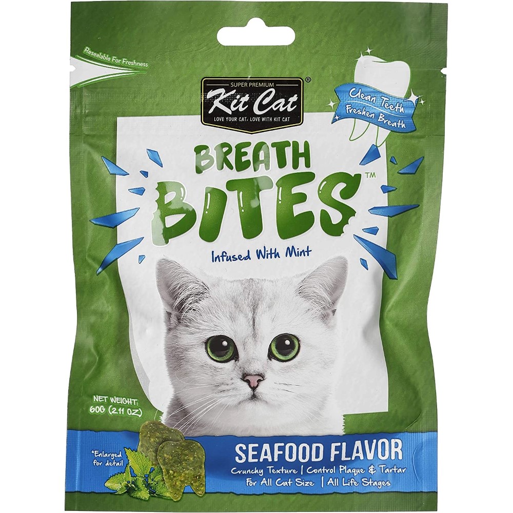 Kit Cat Breath Bites Seafood Flavor 60 g