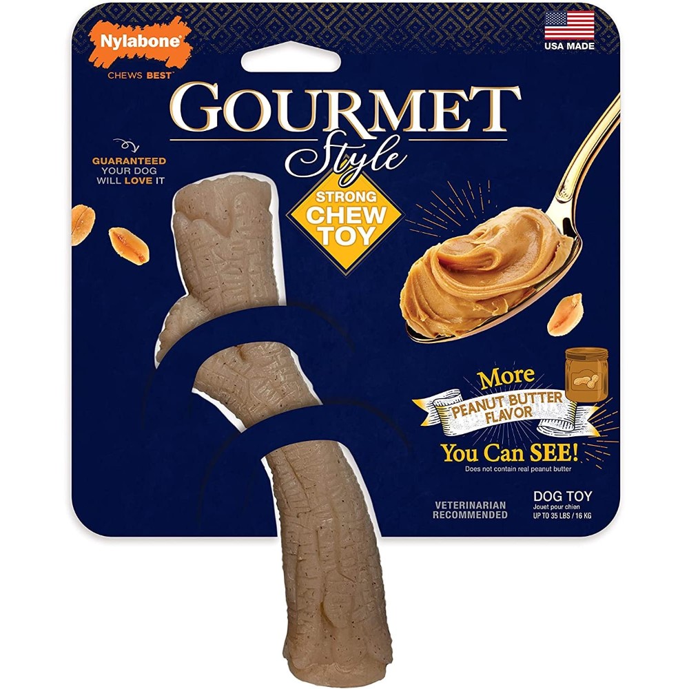 Nylabone Strong Chew Stick Pb Med Gourmet Style