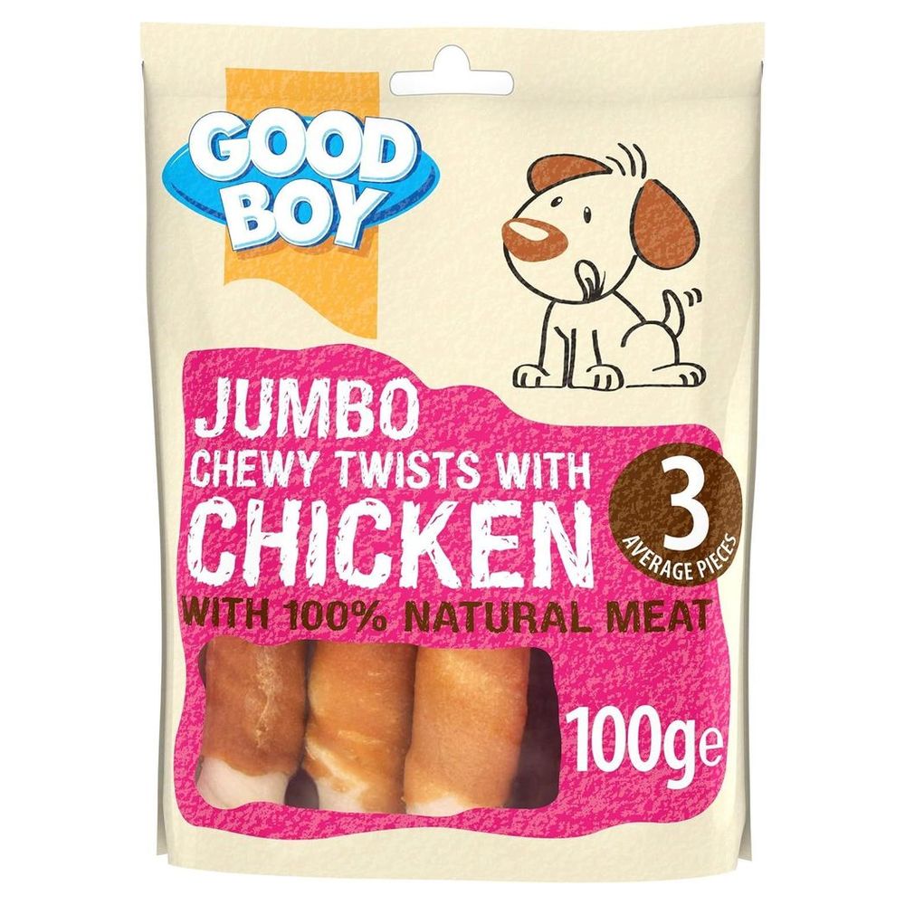 Armitage Jumbo Chicken Chewy Twists - 100g