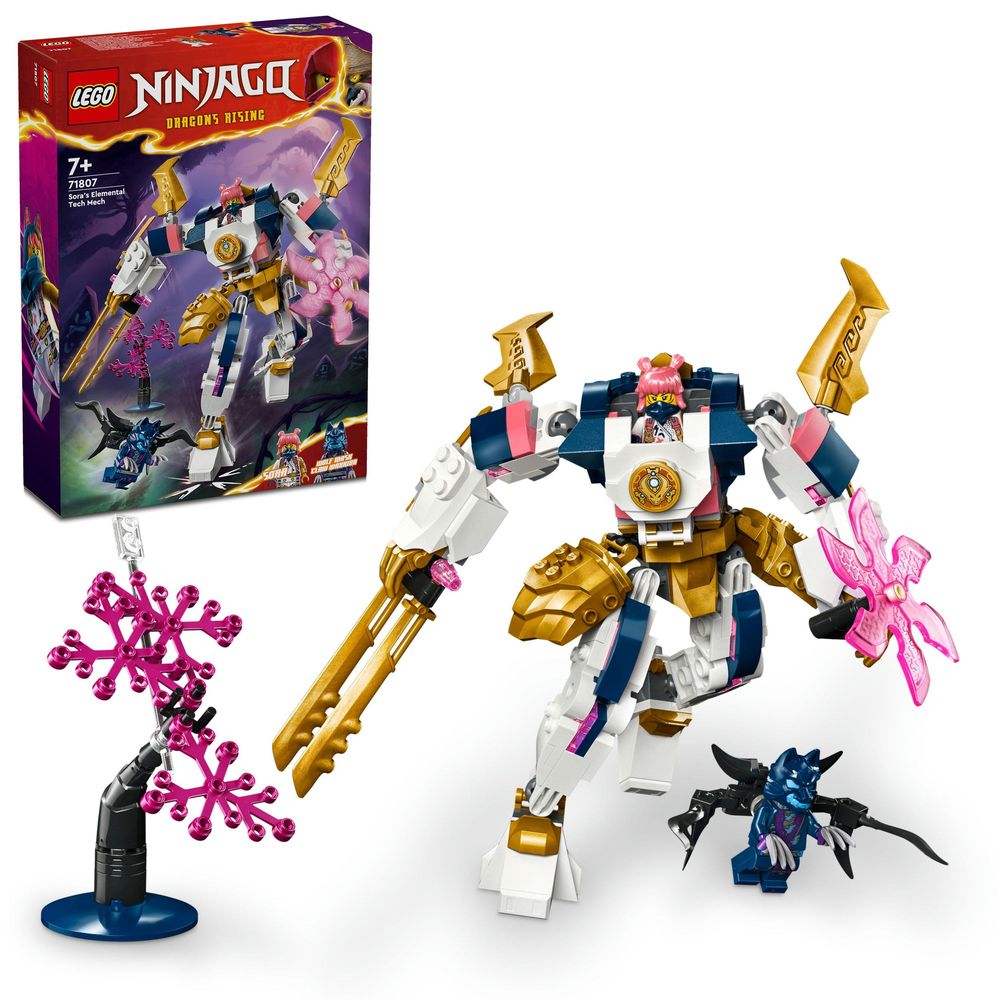 LEGO Ninjago Sora's Elemental Tech Mech 71807 (209 Pieces)