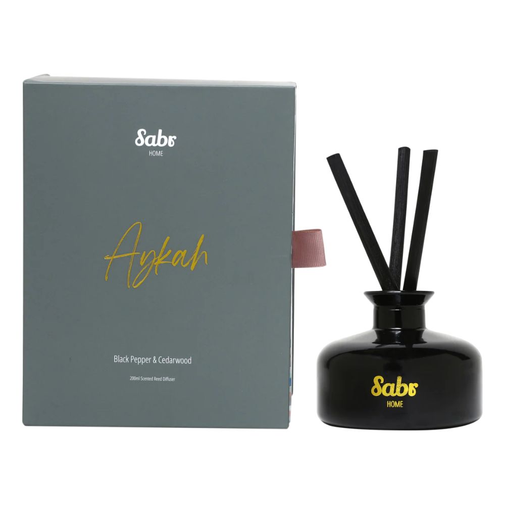 Sabr Aykah Scented Reed Diffuser Black Pepper & Cedarwood 200ml