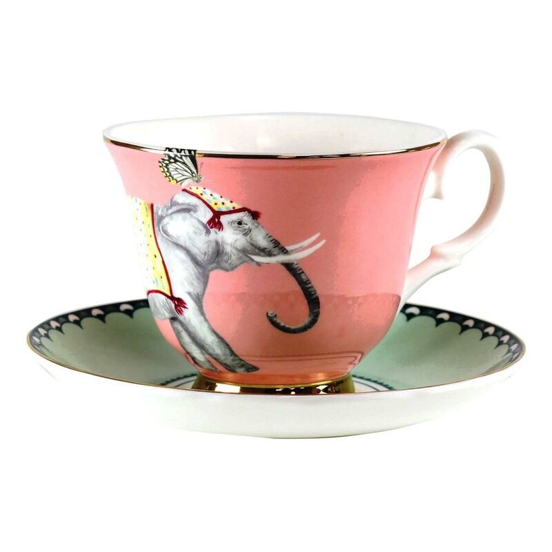 Yvonne Ellen Teacup & Saucer Elephant (Design 010)