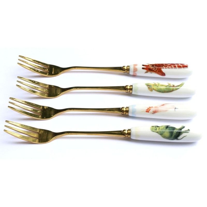 Yvonne Ellen Cake Forks Animals (Set Of 4)