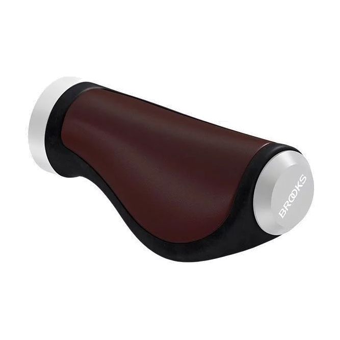 Brooks Ergonomic Leather Grips 130/100 Brown