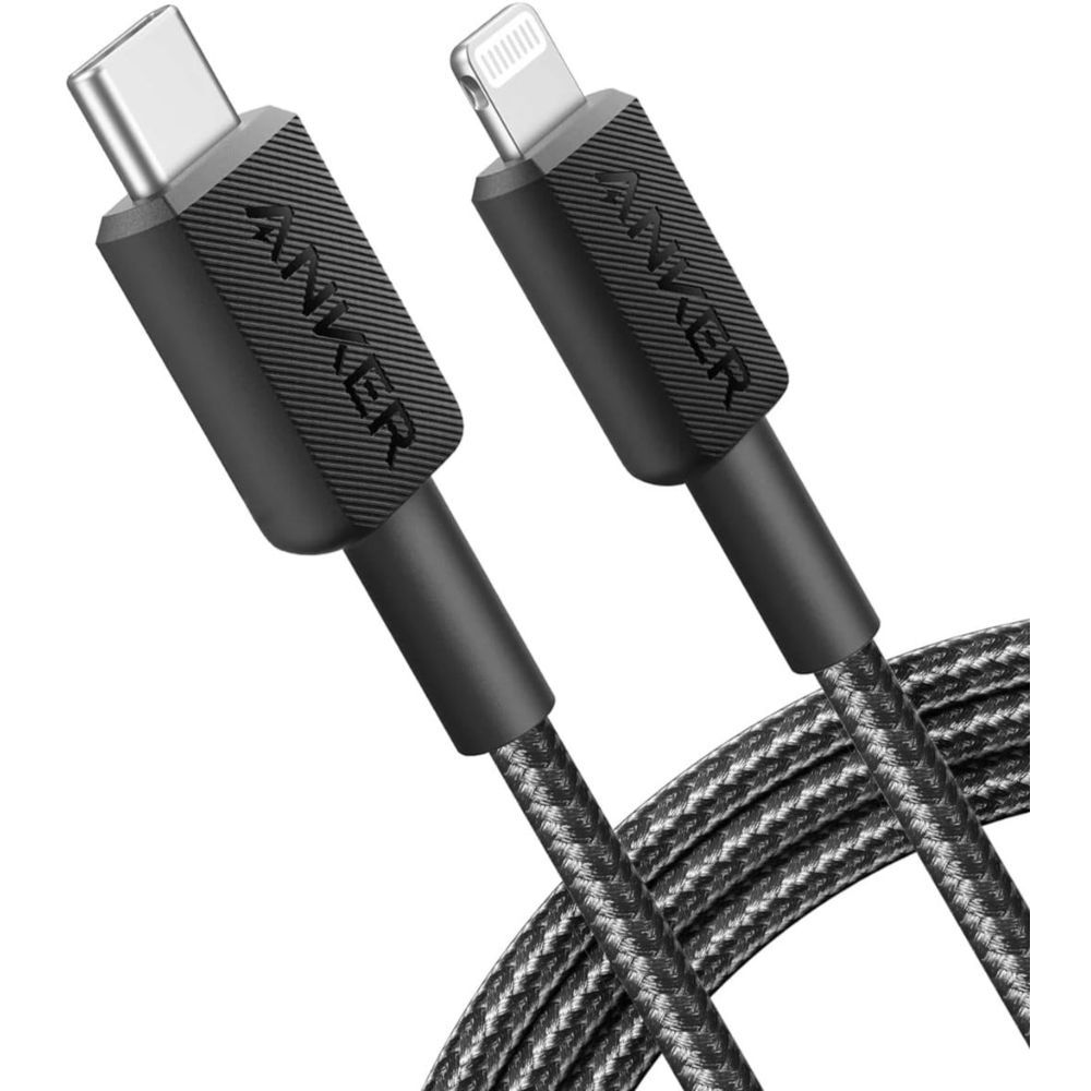 Anker 322 USB-C To Lightning Cable 6ft Braided - Black