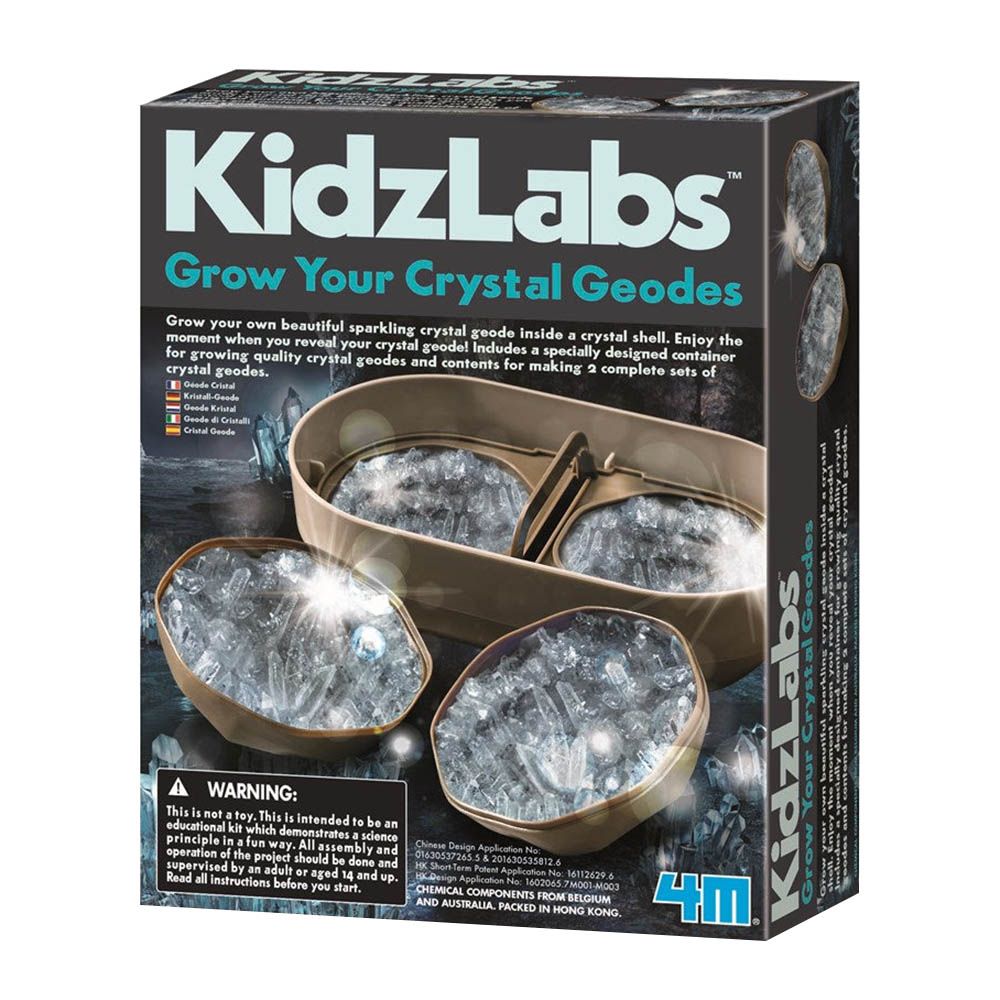 4M Kidzlabs Grow Your Crystal Geodes Science Kit