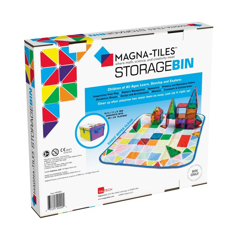 Magna-Tiles Storage Bin & Interactive Play-Mat