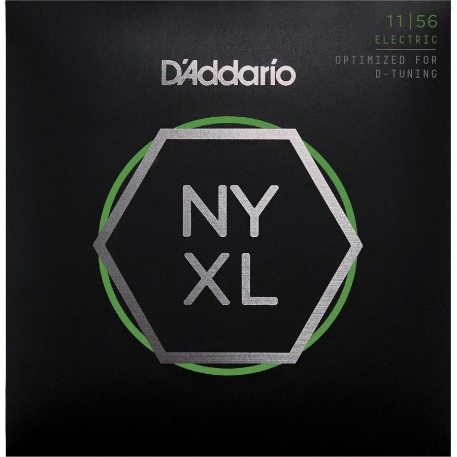 D'Addario NYXL1156 Electric Guitar Strings Nickel Wound - Medium Top - Extra Heavy Bottom - 0.11-0.56