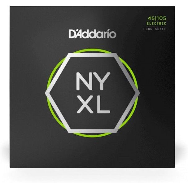 D'Addario Light Top/Medium Bottom Long Scale Bass Strings - 45-105